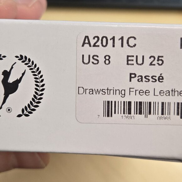 Eurotard Child Passé Full Sole Leather Ballet Shoe, Pink, Size 8 - Picture 4 of 5